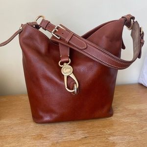 Dooney and Bourke Toscana Logo Lock Lily Bucket Bag (hobo style)